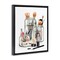 Stupell Industries Fashion Brand Makeup In Jars Framed Floater Canvas Wall Art
